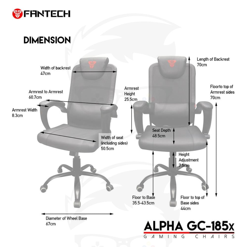 Fantech Alpha Gc-185X Gaming Chair Fantech Alpha Gc-185X Gaming Chair